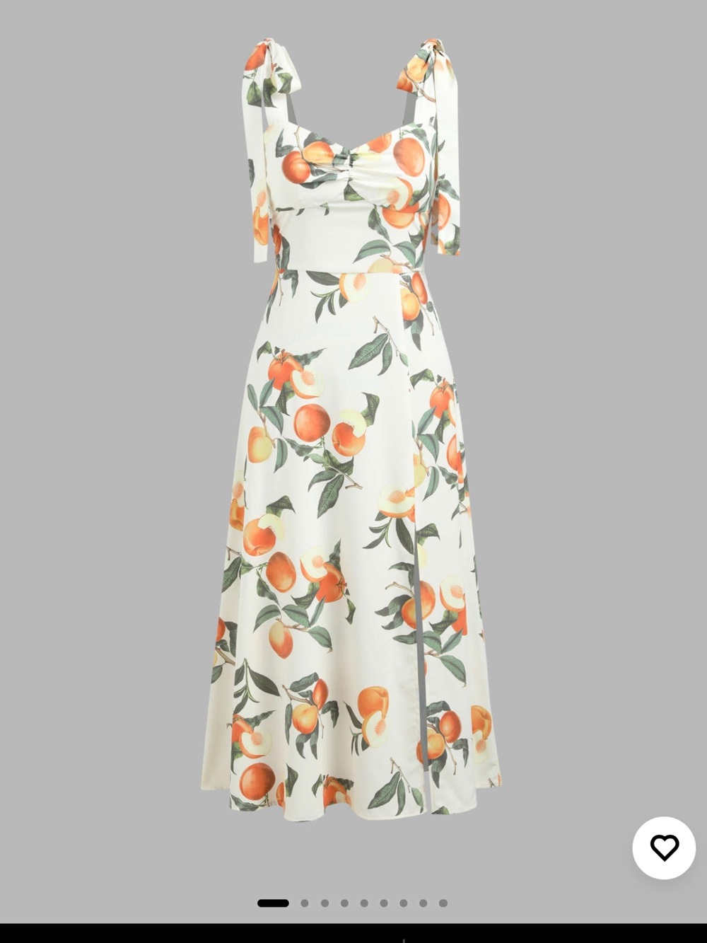 NWT Cider Peach Split Midi Dress